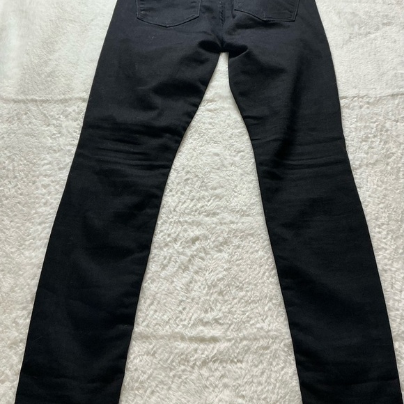 Express Black Skinny Jeans with Modern Tapered Design - Picture 4 of 8